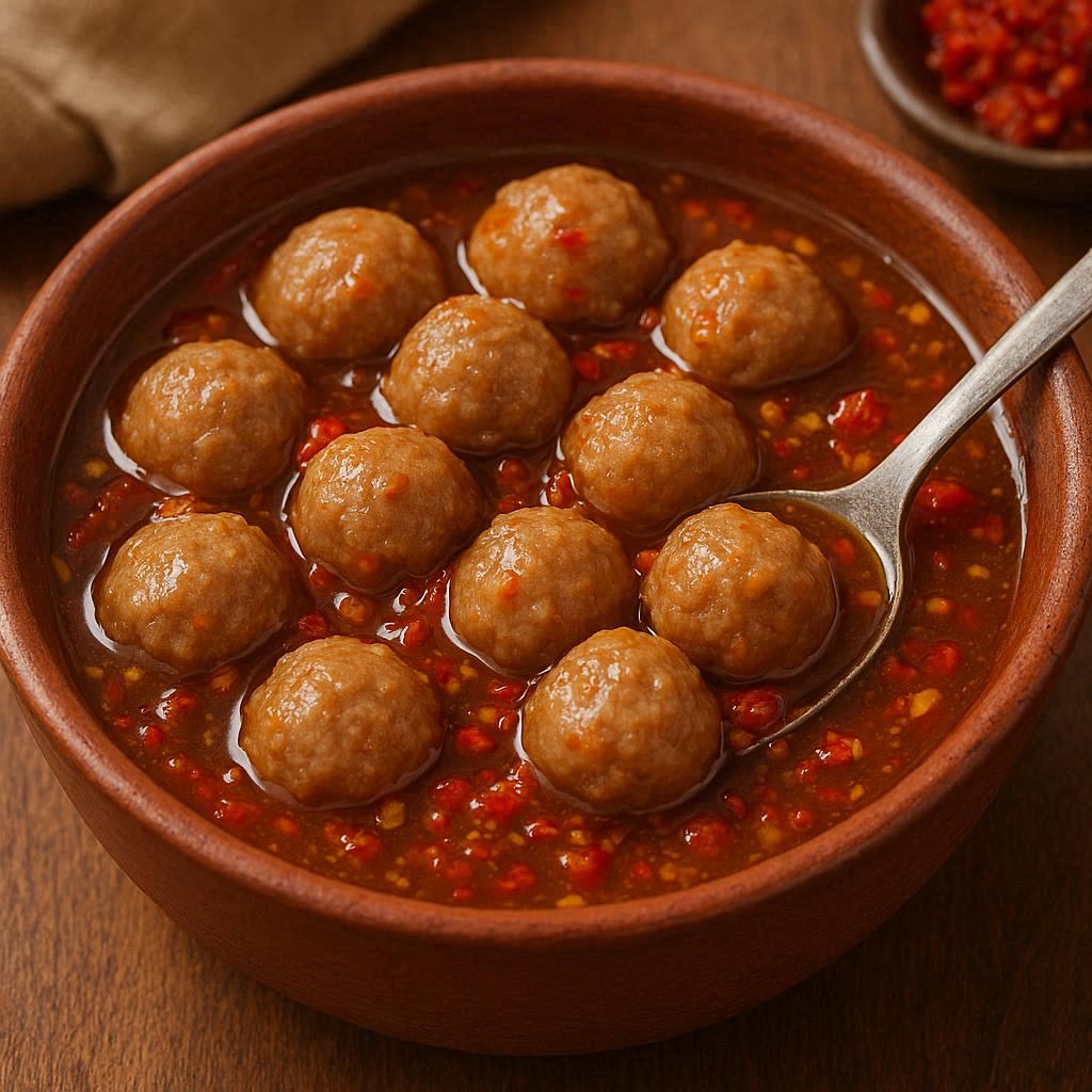 Bakso Kecil Kuah Rujak Mercon Kedai Pak Kumis